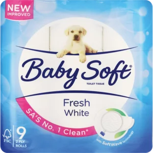 Baby Soft White 2 Ply Toilet Rolls 9 Pack Baby Soft White 2 Ply Toilet Rolls 9 Pack