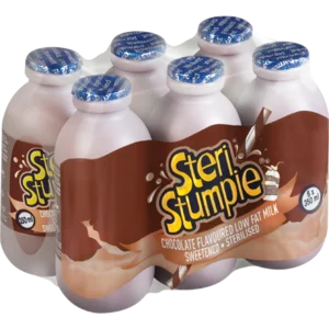 Steri Stumpie Chocolate Flavoured Milk 6x350ml Steri Stumpie Chocolate Flavoured Milk 6x350ml
