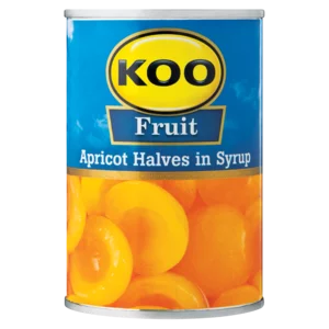 Koo Apricot Halves In Syrup Can 410g Koo Apricot Halves In Syrup Can 410g