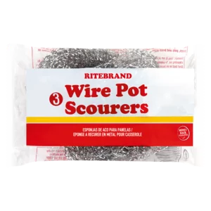 Ritebrand Wire Pot Scourers 3 Pack Ritebrand Wire Pot Scourers 3 Pack