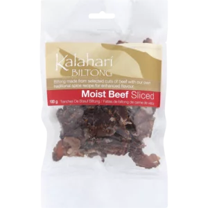 Kalahari Biltong Moist Sliced Beef Biltong 100g Kalahari Biltong Moist Sliced Beef Biltong 100g