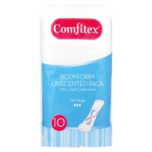 Comfitex Bodyfoam Unscented Pads With No Wings 10 Pack Comfitex Bodyfoam Unscented Pads With No Wings 10 Pack