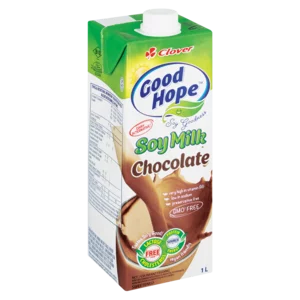 Clover Good Hope Chocolate Flavoured Soy Milk Carton 1L Clover Good Hope Chocolate Flavoured Soy Milk Carton 1L