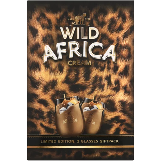 KWV Wild Africa Premium Cream Liqueur Gift Set 750ml
