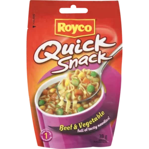 Royco Quick Snack Beef & Vegetable Soup 38g Royco Quick Snack Beef & Vegetable Soup 38g