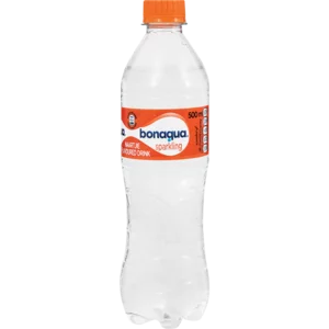 Bonaqua Sparkling Naartjie Flavoured Water Bottle 500ml Bonaqua Sparkling Naartjie Flavoured Water Bottle 500ml
