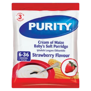 Purity Strawberry Flavour Cream Of Maize Baby's Soft Porridge 400g Purity Strawberry Flavour Cream Of Maize Baby's Soft Porridge 400g