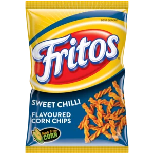 Fritos Twists Sweet Chilli Flavoured Corn Chips 120g Fritos Twists Sweet Chilli Flavoured Corn Chips 120g