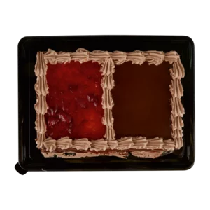 Sweet Dessert Topping Rectangle Chocolate Cake
