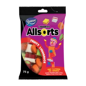 Beacon Allsorts Tutti Fruity Sweets 75g Beacon Allsorts Tutti Fruity Sweets 75g