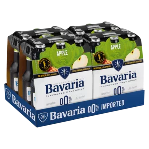Bavaria Holland Apple Flavoured Non-Alcoholic Beer Bottles 24x330ml
