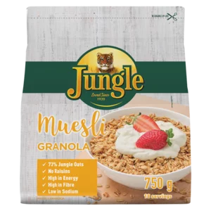 Jungle Energy Crunch Granola Muesli Cereal 750g Jungle Energy Crunch Granola Muesli Cereal 750g