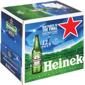 Heineken Premium Lager Beer Bottles 12x650ml