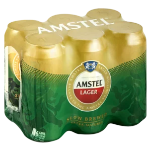 Amstel Lager Beer Cans 6x440ml Amstel Lager Beer Cans 6x440ml