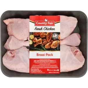 County Fair Fresh Chicken Braai Pack 10 Pieces Per kg County Fair Fresh Chicken Braai Pack 10 Pieces Per kg