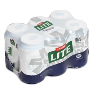 Castle Lite Beer Cans 6x330ml Castle Lite Beer Cans 6x330ml