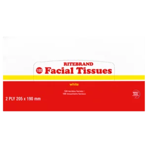 Ritebrand White Facial Tissues 100 Pack Ritebrand White Facial Tissues 100 Pack