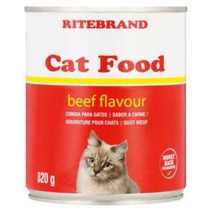 Ritebrand Beef Flavoured Cat Food Can 820g Ritebrand Beef Flavoured Cat Food Can 820g