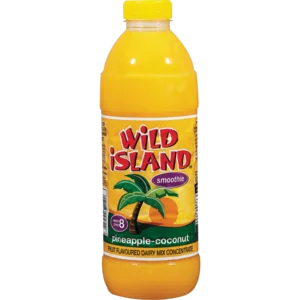 Wild Island Smoothie Pineapple & Coconut Concentrated Dairy Blend 1L