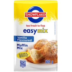 Snowflake Easymix Vanilla Flavoured Muffin Mix 500g Snowflake Easymix Vanilla Flavoured Muffin Mix 500g