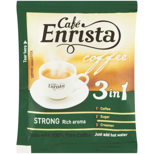 Cafe Enrista Instant 3 In 1 Strong Coffee Sachet 20g