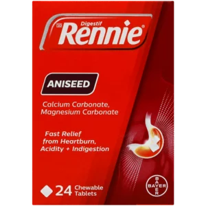Bayer Rennie Digestif Aniseed Flavoured Antacid Chewable Tablets 24 Pack Bayer Rennie Digestif Aniseed Flavoured Antacid Chewable Tablets 24 Pack