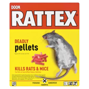 Doom Rattex Deadly Pellets Rat Poison 100g Doom Rattex Deadly Pellets Rat Poison 100g