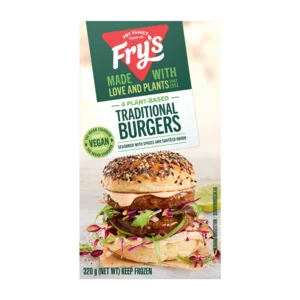 Fry's Traditional Meat Free Burgers 320g Fry's Traditional Meat Free Burgers 320g