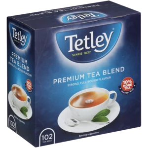 Tetley Premium Blend Teabags 102 Pack Tetley Premium Blend Teabags 102 Pack