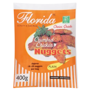 Florida Choice Grade Frozen Crumbed Chicken Nuggets 400g
