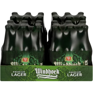 Windhoek Premium Lager Beer Bottles 24x330ml