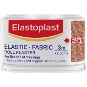 Elastoplast Elastic Fabric Roll Plaster 2.5cm x 3m Elastoplast Elastic Fabric Roll Plaster 2.5cm x 3m