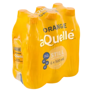 aQuellé Orange Flavoured Still Water 6x500ml aQuellé Orange Flavoured Still Water 6x500ml
