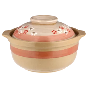Donabe Round Clay Casserole Pot 19cm Donabe Round Clay Casserole Pot 19cm