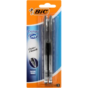 BIC Cristal Gel Ink Roller Medium Writing Black BIC Cristal Gel Ink Roller Medium Writing Black