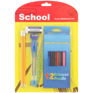 School Stationery Set 8 Pieces School Stationery Set 8 Pieces