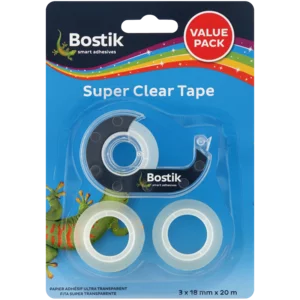 Bostik Super Clear Tape Value Pack 3 Piece Bostik Super Clear Tape Value Pack 3 Piece