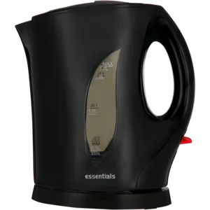 Essentials Black Cordless Kettle 1.7L