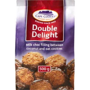 Cape Cookies Double Delight Biscuits 500g Cape Cookies Double Delight Biscuits 500g