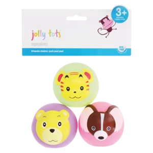 Jolly Tots Vynil Ball Squeakers Set 3 Piece