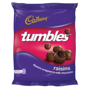 Cadbury Chocolate Tumbles With Raisins 200g