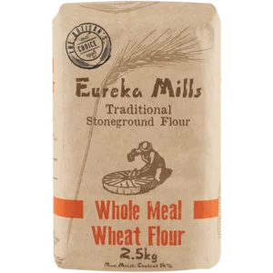 Eureka Mills Traditional Stoneground Whole Meal Wheat Flour 2.5kg Eureka Mills Traditional Stoneground Whole Meal Wheat Flour 2.5kg