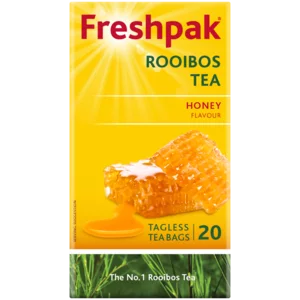 Freshpak Honey Flavoured Rooibos Tagless Teabags 20 Pack Freshpak Honey Flavoured Rooibos Tagless Teabags 20 Pack