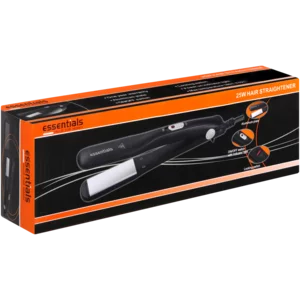 Essentials Black Broad Plate Hair Straightener Essentials Black Broad Plate Hair Straightener