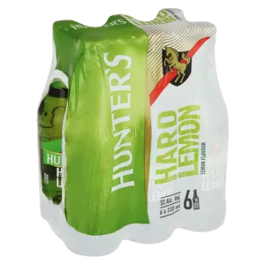 Hunter's Real Cider Hard Lemon Flavoured Bottles 6x330ml