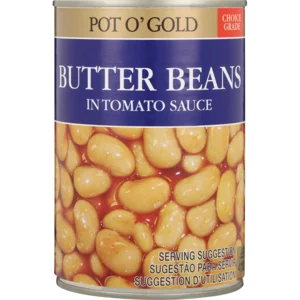 Pot O' Gold Butter Beans In Tomato Sauce 400g