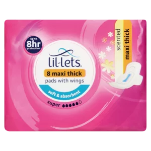Lil-Lets Scented Super Winged Maxi Thick Pads 8 Pack Lil-Lets Scented Super Winged Maxi Thick Pads 8 Pack