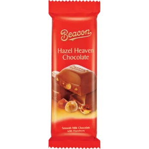 Beacon Heavenly Hazel Heaven Flavoured Chocolate Slab 80g Beacon Heavenly Hazel Heaven Flavoured Chocolate Slab 80g