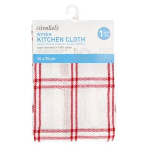 Essentials Assorted Woven Honeycomb Kitchen Cloth 40x70cm Essentials Assorted Woven Honeycomb Kitchen Cloth 40x70cm