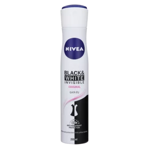 Nivea Black & White Invisible Quick Dry Ladies Aerosol Anti-Perspirant 200ml Nivea Black & White Invisible Quick Dry Ladies Aerosol Anti-Perspirant 200ml
